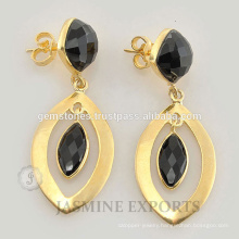 Wholesale Supplier For Black Onyx Gemstone Fashionable Earring